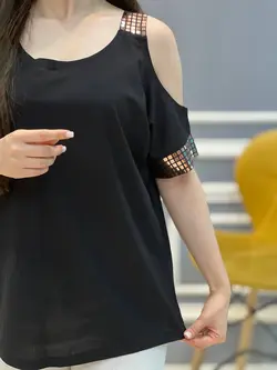 شومیز سرشونه باز کد 335