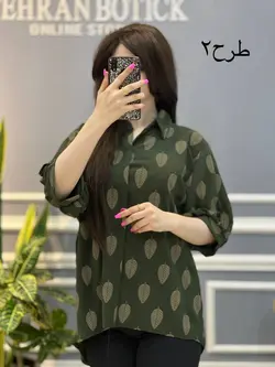 شومیز طرح برگ کد 300