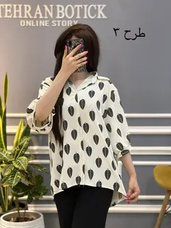 شومیز طرح برگ کد 300