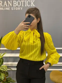 شومیز حریر کریشه آستردار کد216