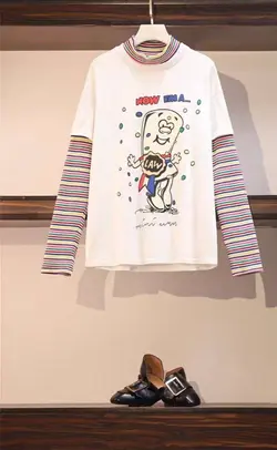 بلوز آستین بلند فانتزی😻