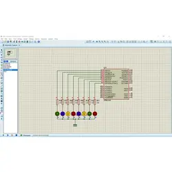 پروژه طراحی ال ای دی چشمک زن با میکرو ATmega8 و نرم افزار کدویژن و شبیه ساز پروتئوس