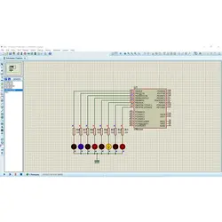 پروژه طراحی ال ای دی چشمک زن با میکرو ATmega8 و نرم افزار کدویژن و شبیه ساز پروتئوس