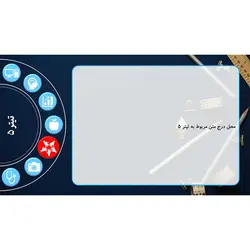 قالب پاورپوینت با منوی خلاق حرفه ای