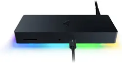 Razer Thunderbolt 4 Dock Chroma - هاب ممتاز با نورپردازی RGB برای ویندوز و مک (10 پورت در یک، خروجی به دو مانیتور 4K یا یک مانیتور 8K) مشکی -ارسال ۱۵ الی ۲۰ روز کاری