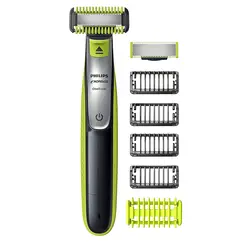 اصلاح کننده برقی هیبریدی فیلیپس Philips Norelco OneBlade Face + Body Hybrid Electric Trimmer and Shaver Black/Green/Silver, QP263070-ارسال 15 الی 20 روز کاری