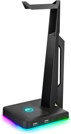 استند هدفون IFYOO RGB Gaming Headset Stand with 2 USB Ports-ارسال 10 الی 15  روز کاری