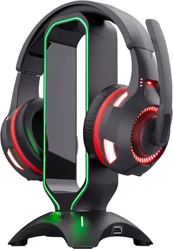 استند هدفون Trust Gaming 23647 GXT 265 Cintar RGB Headset Stand-ارسال 10 الی 15  روز کاری