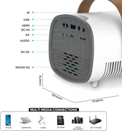 پروژکتور Wownect Min YG230 - ارسال 10 الی 15  روزکاری