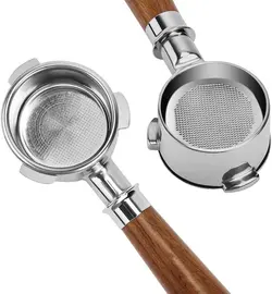 تمپر قهوه دسته طرح چوبی اسپرسوساز/برای Delonghi Ec0680، Ec0685، Smeg و Eupa-ارسال 10 الی 15  روز کاری