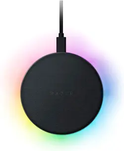 شارژر بی سیم Razer Chroma Charging Pad 10W Fast Wireless Charger RGB  - ارسال 10 الی 15  روز کاری