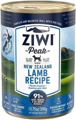 غذای سگ  ZiwiPeak Dog Tin Lamb 390G - ارسال 10 الی 15  روز کاری