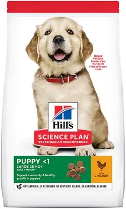 غذای سگ 16 کیلو گرمی Hill's Science Plan Large Breed Puppy Food with Chicken - ارسال 10 الی 15  روز کاری