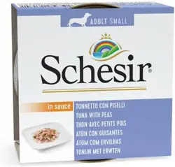 غذای سگ 85 گرمی Schesir Dog Wet Food Can-Tuna with Peas Weight - ارسال 10 الی 15  روز کاری