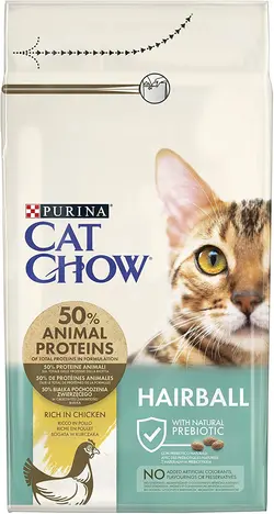 غذای گربه 1.5 کیلو گرمی Purina Cat Chow Hairball Control Rich In Chicken Dry Cat Food - ارسال 10 الی 15  روز کاری