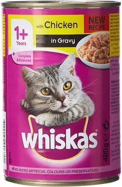 غذای گربه 24 × 400 گرم Whiskas Mince Chicken Can For Cats - ارسال 10 الی 15  روز کاری