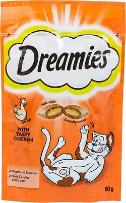 غذای گربه Dreamies Cat Treats, Chicken, 60 Gm - ارسال 10 الی 15  روز کاری