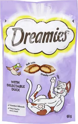 غذای گربه Dreamies Cat Treats, Duck, 60 gm - ارسال 10 الی 15  روز کاری