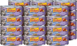 غذای گربه Purina Friskies Turkey And Cheese Wet Cat Food, 5.50 Ounce (24 Cans) - ارسال 10 الی 15  روز کاری