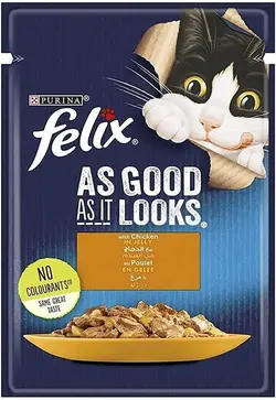 غذای گربه Purina Wet Cat Food Felix As Good As It Looks With Chicken in Jelly - ارسال 10 الی 15  روز کاری