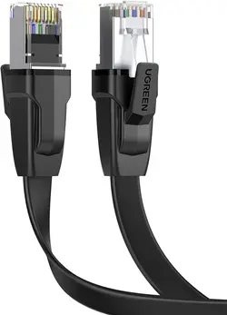 کابل شبکه UGREEN Cat 8 Ethernet Cable 1M Cat8 Flat 40Gbps 2000MHz LAN RJ45 Cable Gigabit Internet-ارسال 10 الی 15  روز کاری