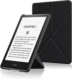 کیس مشکی Lukione سازگار با کیندل 6و6.8اینچ -Lukione Compatible with Kindle Paperwhite 11th Generation 2021 Flip Case Cover-ارسال 10 الی 15  روز کاری