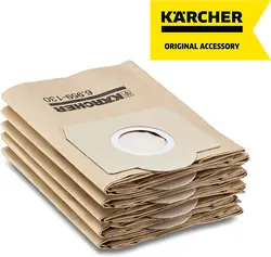 کیسه یدکی جارو برقی کارچر Fleece Filter Bags For Karcher Wd &amp; Se Vacuum Cleaners - ارسال 10 الی 15  روز کاری