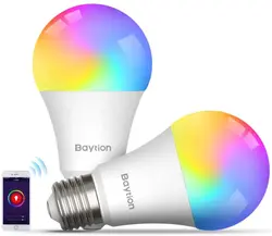 لامپ هوشمند LED Smart Bulb, Baytion 10W Smart WiFi RGB-ارسال 10 الی 15  روز کاری