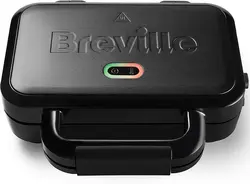 Breville Ultimate Deep Fill Toastie Maker | توستر ساندویچ 2 برش | صفحات نچسب متحرک | فولاد ضد زنگ | مشکی [VST082] -ارسال 10 الی 15  روز کاری
