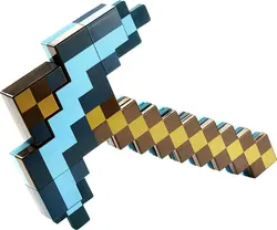 اسباب بازی اکشن دو در یک | ماین کرافت تغییر سریع از شمشیر به کلنگ و بازگشت دوباره | Mattel Minecraft Transforming Sword/Pickaxe Amazon Exclusive, Multicolor, FCW14  -ارسال ۱۵ الی ۲۰ روز کاری