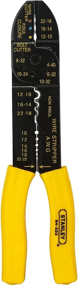 انبر چین دار مدل Stanley Fibre And Steel Crimping Plier - ارسال 10 الی 15 روز کاری