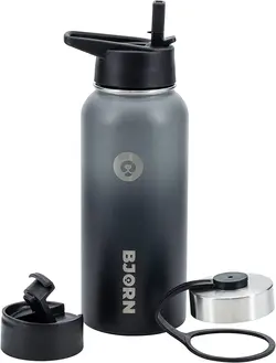 بطری آب ورزشی Bjorn - رنگ خاکستری تیره - ارسال 10 الی 15  روز کاری