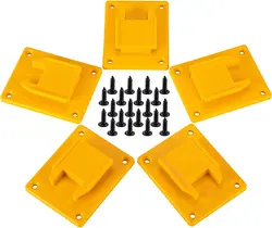 پایه ابزار 5 بسته برای مته 20 ولتی، 12 ولتی دیوالت، همچنین مناسب برای نگهدارنده ابزار Milwaukee M18، آویز (تعداد 5، زرد) - ارسال ۱۵ الی ۲۰ روز کاری