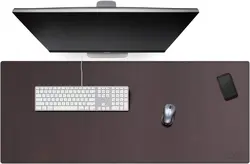 پد گیمینگ چرمی - رنگ قهوه ای - برای صفحه کلید کامپیوتر - برند cacoy - ارسال 10 الی 15  روز کاری
