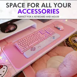 پد ماوس گیمینگ Tilted Nation Pink Gaming Mouse Pad RGB - ارسال 10 الی 15  روز کاری