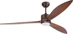 پنکه سقفی هوشمند مدل reiga Solid Wood DC Motor Outdoor Ceiling Fan - ارسال 10 الی 15 روز کاری