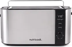 توستر دیجیتال 4 تکه Nutricook با صفحه نمایش LED - مدل T104S - ارسال 10 الی 15  روز کاری