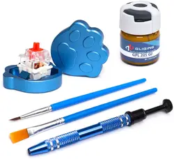 درب بازکن فلزی سوئیچ فلزی 2 در 1 GPL 205G0 Lube مکانیکی صفحه کلید آلیاژ آلومینیومی درب بازکن فوری برای سوئیچ های Cherry mx-ارسال 10 الی 15  روز کاری