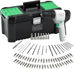 دریل و ست لوازم جانبی BLACK+DECKER Reviva Drill Kit 12V with 80 PC Accessories ارسال 10 الی 15 روز کاری