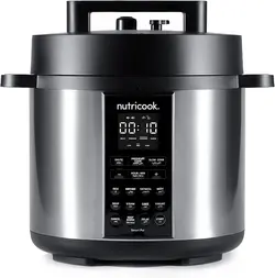 دیگ هوشمند Nutricook Smart Pot 2 هزار وات ۶ لیتری رنگ نفره ای مدل SP204A - ارسال 10 الی 15  روز کاری