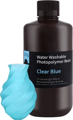 رزین رنگ آبی شفاف 1000 گرمی ELEGOO 3D Printer Resin - ارسال 10 الی 15  روز کاری