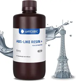 رزین رنگ خاکستری 1000 گرمی ANYCUBIC 3D Printer Resin - ارسال 10 الی 15  روز کاری