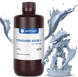 رزین رنگ خاکستری 1000 گرمی ANYCUBIC Upgraded Standard 3D Printer Resin - ارسال 10 الی 15  روز کاری