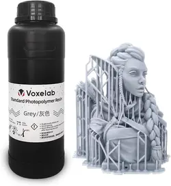 رزین رنگ خاکستری 500 گرمی VOXELAB 3D Printer Resin - ارسال 10 الی 15  روز کاری