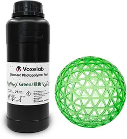 رزین رنگ سبز 500 گرمی VOXELAB 3D Printer Resin - ارسال 10 الی 15  روز کاری