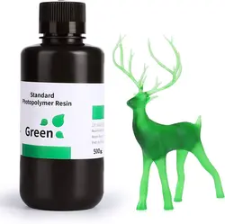 رزین رنگ سبز شفاف 500 گرمی ELEGOO 3D Printer Resin - ارسال 10 الی 15  روز کاری