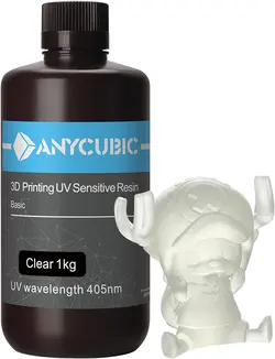 رزین رنگ شفاف 1000 گرمی ANYCUBIC 3D Printer Resin - ارسال 10 الی 15  روز کاری