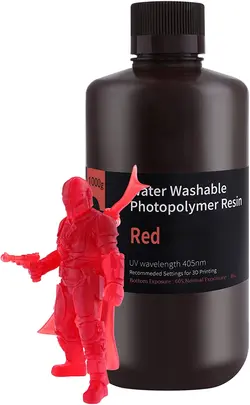 رزین رنگ قرمز شفاف 1000 گرمی ELEGOO 3D Printer Resin - ارسال 10 الی 15  روز کاری