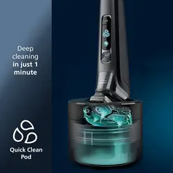 ریش تراش برقی شارژی مرطوب و خشک Philips Norelco 9800 با قابلیت تمیز کردن سریع، کیف مسافرتی، اصلاح کننده پاپ آپ، پایه شارژ،ارسال 10 الی 15  روز کاری