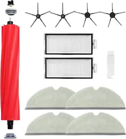 ست بافتنی برس غلتکی لوازم جانبی Home Times برای قطعات یدکی جاروبرقی رباتیک سری Roborock Q7Max+/Q7 -ارسال ۱۵ الی ۲۰ روز کاری